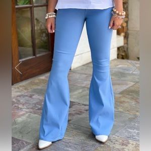 Stylish Blue Flare Pants
